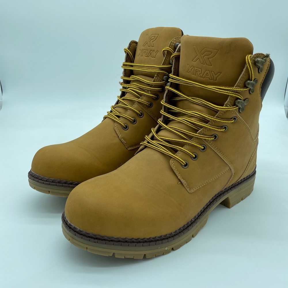 XRAY Men's High Top Work Boots XRW1597 Wheat Brown Size 11M NWOT NO BOX